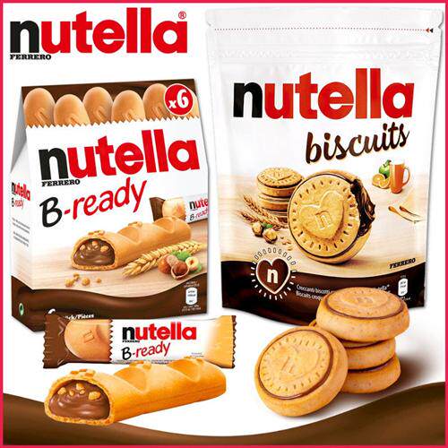 意大利费列罗nutella能多益爱心饼榛子酱巧克力夹心手指饼干棒