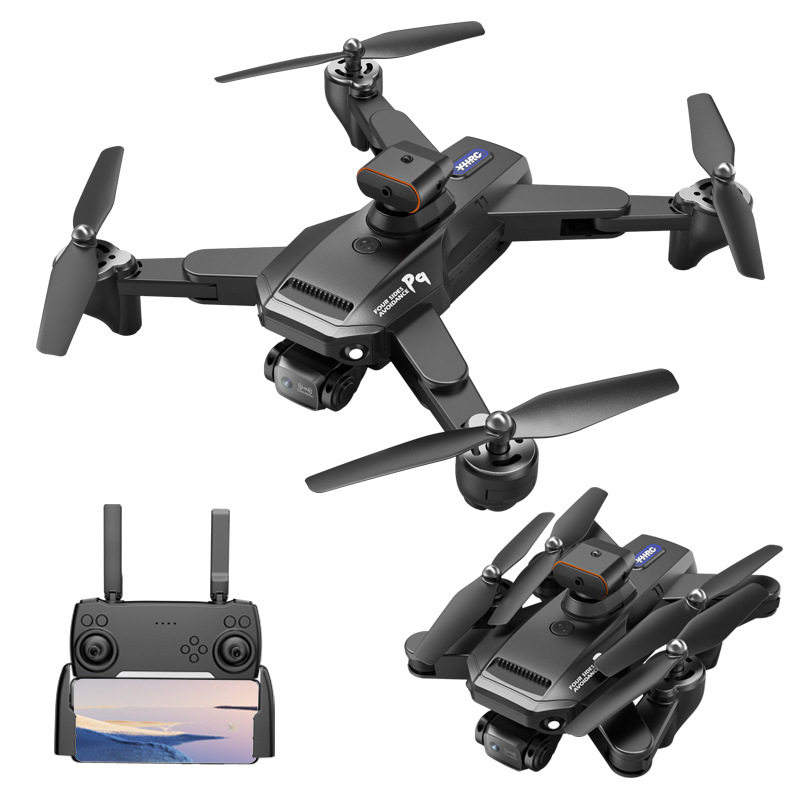 P9 UAV GPS 탄소 섬유 브러시리스 모터 지능형 장애물 회피 HD ESC 4 렌즈 항공 사진 원격 제어 항공기