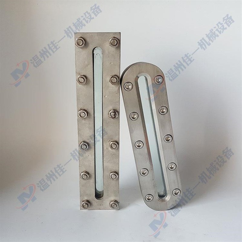 工厂订制不锈钢圆角m板式视镜 焊接方形玻璃板视镜 平焊长条形视