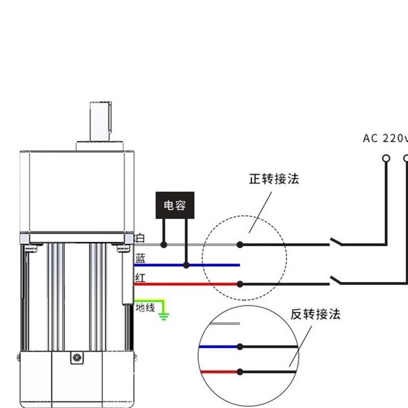 调速电机220V单相交流三相3y80V微小型齿轮减速定速马达大扭力晟