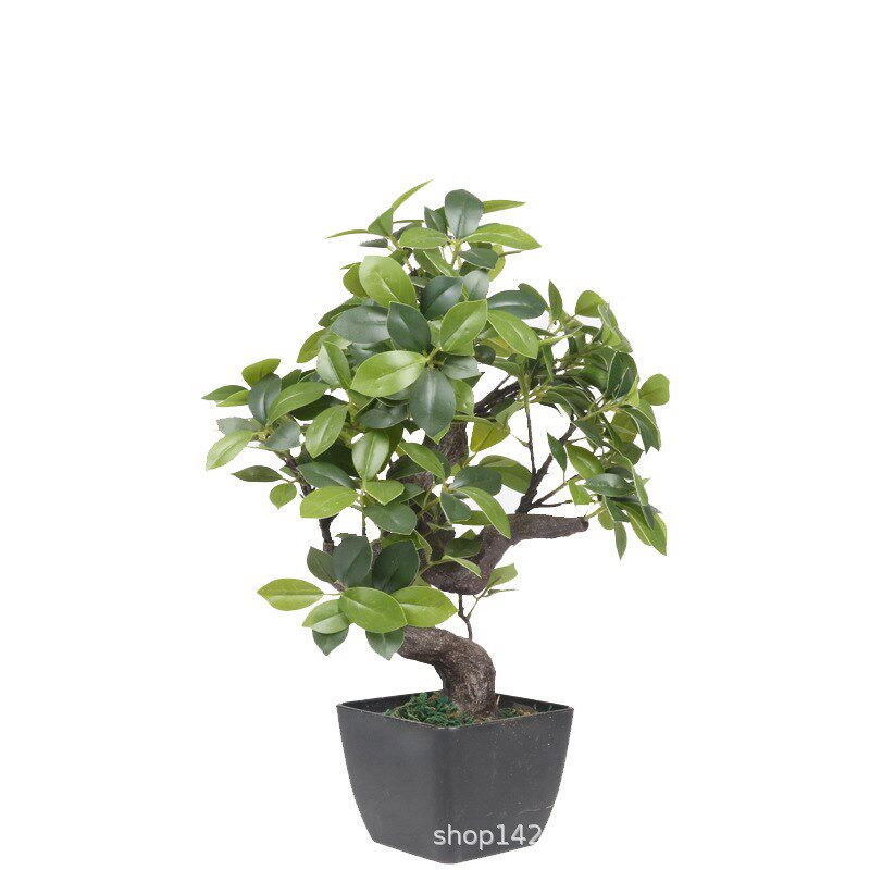 仿真植物假树叶迷l你榕叶8号槐树叶子榆树绿植拍摄工程装饰