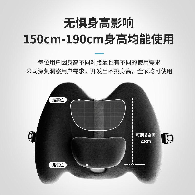德国2024新款汽车腰靠护t腰座椅腰托车内靠枕护车载垫腰垫腰枕靠