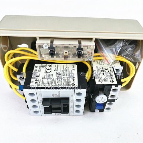 220V空压机电动j机起动器MS-P11PB磁力启动器 3.7KW 15A 过载保护