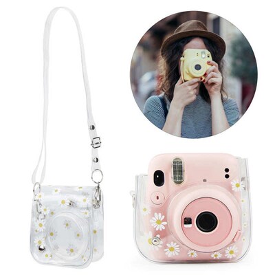 Transparent Small Camera Bxag PVC Case with Shoulder Strap f