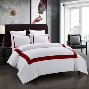 Luxury Bedding Sets White QuiltDuvet ver Set Squares Comfor