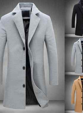 Autumn long Jackets winter Jacket Men for Trench Coat Mens