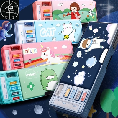 case Plastic pen bag student pencil box kids School supplies