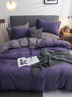 cotton quilt duvet cover pillow cases bed sheets set跨境香港