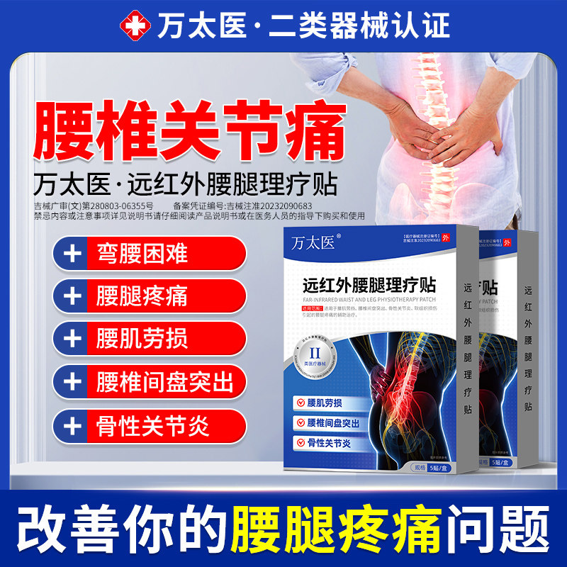 腰疼贴膏腰间盘突出专用万太医