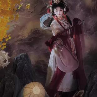 汉服女明制云间山泽【小神仙】对襟圆领立领比甲琵琶袖秋冬款套装