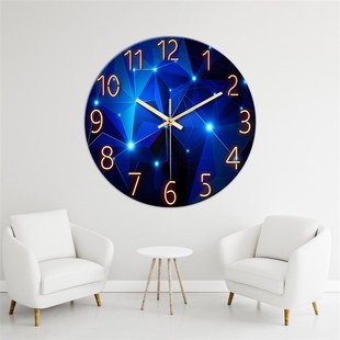 荣科钟表客厅挂钟时钟挂墙家用静音钟卧室石英钟现代X创意简约挂