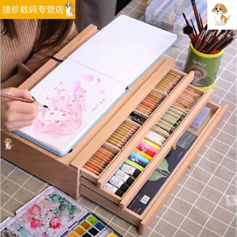 马克笔收a纳架组装展示架黑色笔多格笔座笔筒置物架高品质办公室