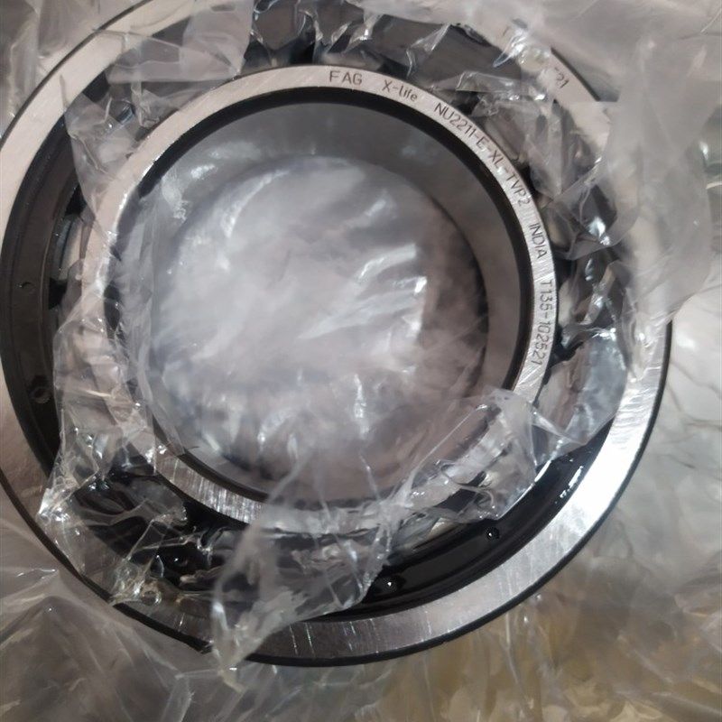 NU2211-E-XL-TVP2尼龙v保持器圆柱滚子轴承内径:55mm外径:100厚:2