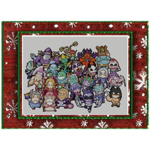 【精准印花】魔兽l世界周边十字绣*伊利丹血精灵兽人熊猫人牛头人