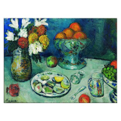 餐桌 Pablo Picasso 毕加索 装饰画有框无框客S厅餐厅酒店定制照