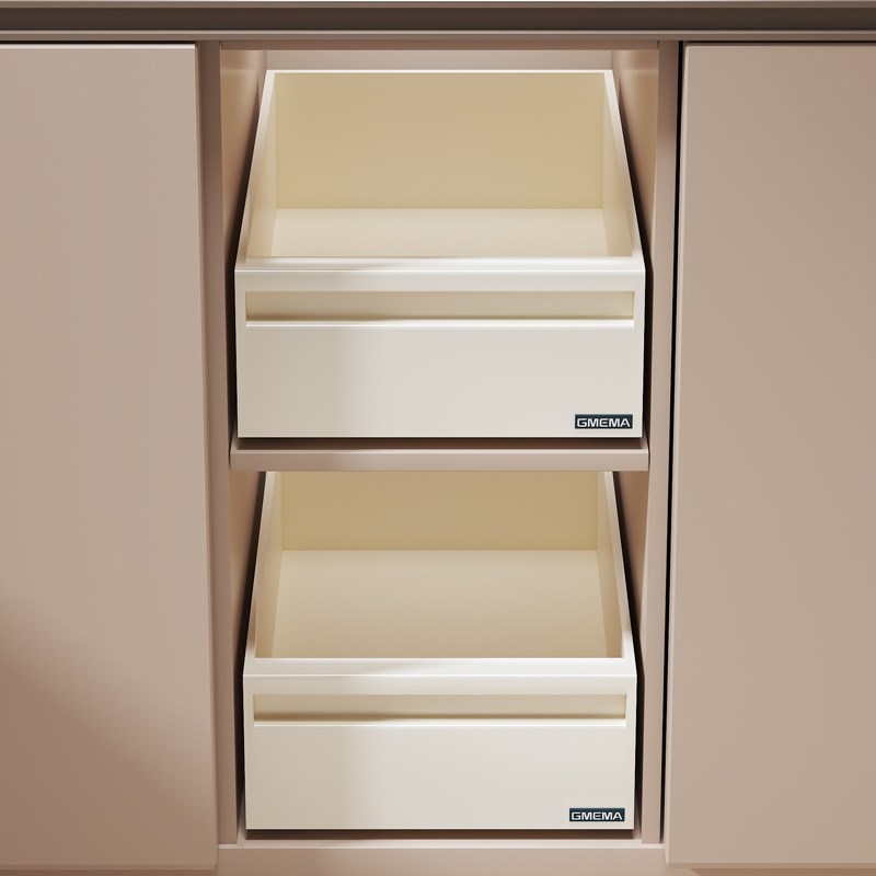 厨房柜内抽屉橱柜拉篮抽r屉式抽拉式置物架调料收纳盒水槽下收纳