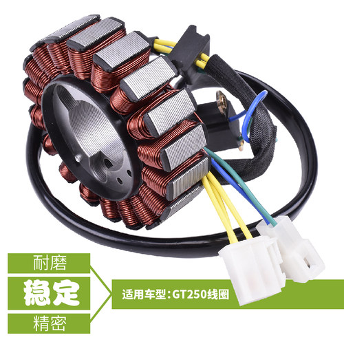 适用晓星GT250 GTR250 GT250RF GV650R机车引擎磁电机发电线圈