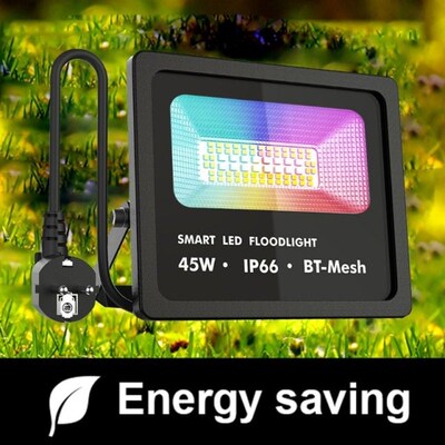 LED Smart RGB Flood Lamp with Bluetooth MesPh Technology for