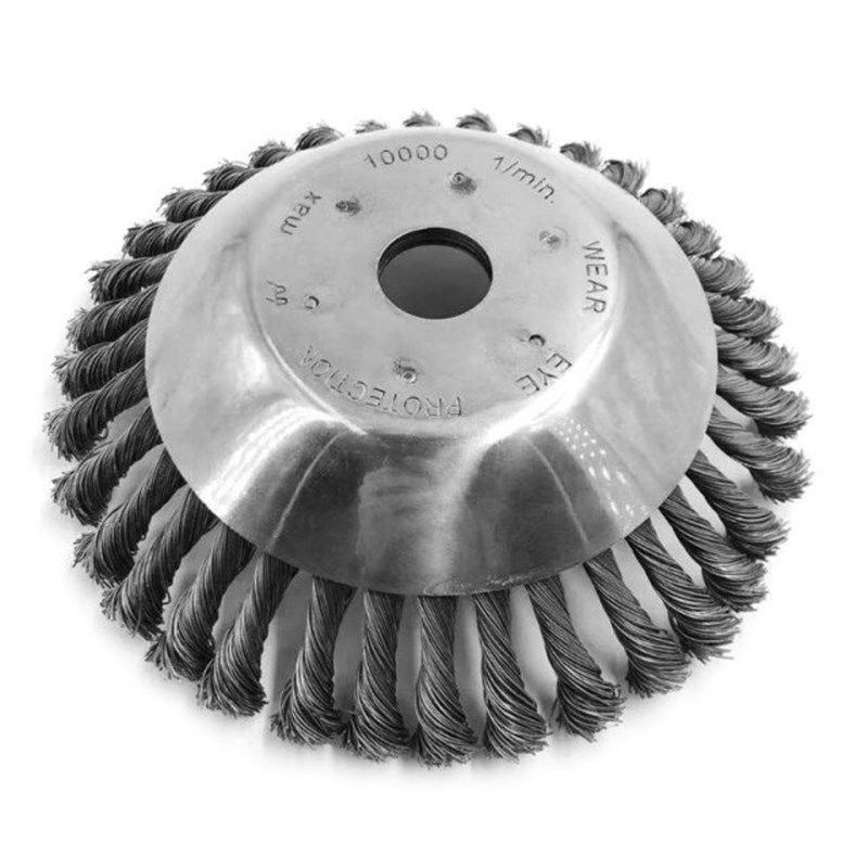 2019 8 Inch Steel Wire Wheel Garden WeedK Brush Lawn Mower G