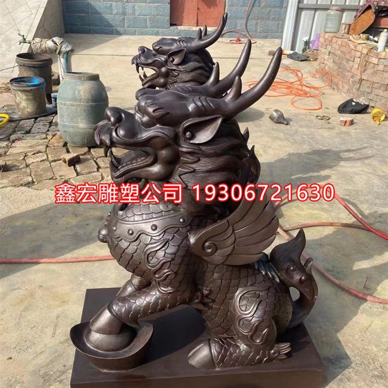 纯铜铸造动物麒麟貔貅雕塑厂家黄铜狮子商业广场售楼园.林庭院摆,家居饰品,户外/庭院摆件,淘宝优惠券,粉丝福利购,淘宝优惠卷