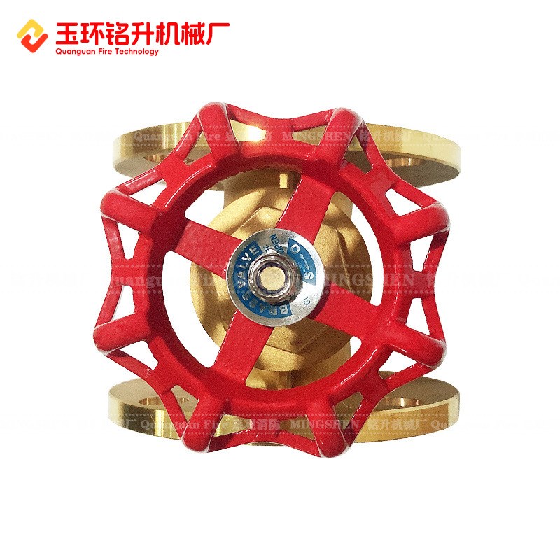 玉环铜阀门定制DN65/DN80/DN100黄铜法兰L闸阀2.5寸3寸4寸厂家直