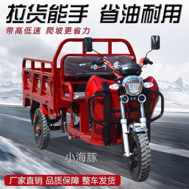 新款两用宗申动力三轮汽油摩托车农用F燃油小型家用载重货运三轮