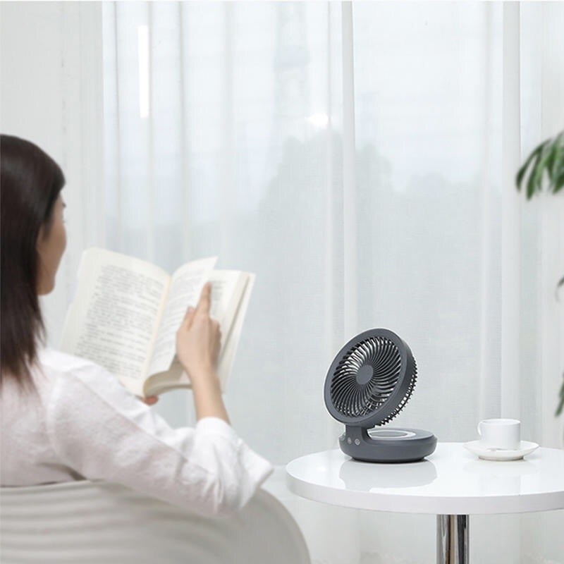 爱登E808厕所遥控小吊扇壁挂折叠风扇夏天拉屎厨房Z充电免打孔