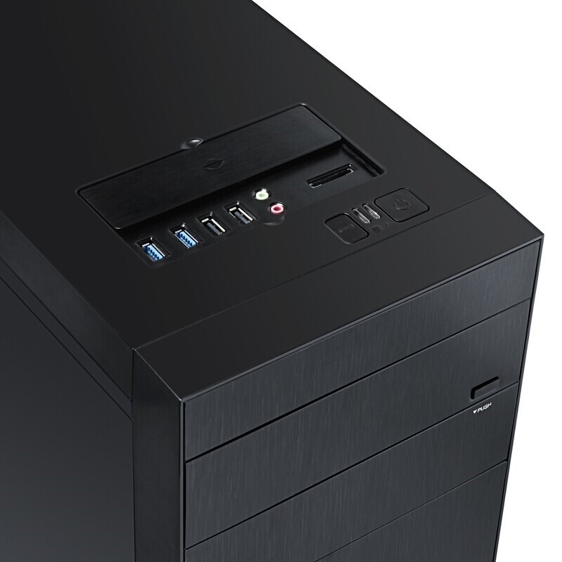 游戏帝国 GAMEMAX 轻风健y侠 全塔静音铝机箱 黑(拉丝铝面板/分体