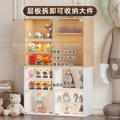 手办收纳盒亚克力l透明展示柜乐高玩具收纳柜动漫盲盒展示架模型