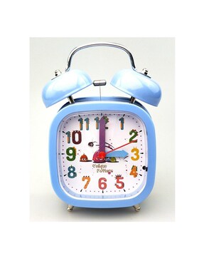 新款创意金属闹钟带小夜灯机械闹钟时尚个M性学生床头打铃F13