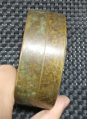 古玩杂项收藏仿古文房四宝墨盒铜墨盒民国墨盒 R 云南讲武堂老物