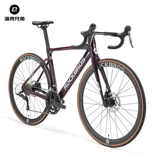 洛克兄弟公c路自行车铝合金弯把男女700C油碟刹内走线变速通勤单
