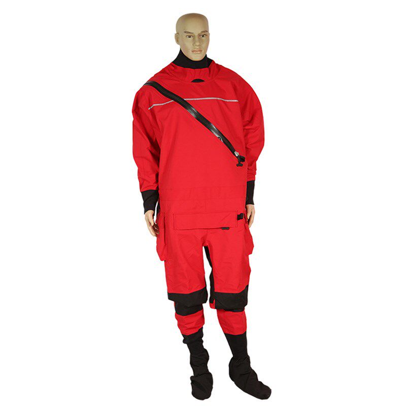 干式救援服防寒保温潜水服水y域抢险作业服连体式防水透气救生服