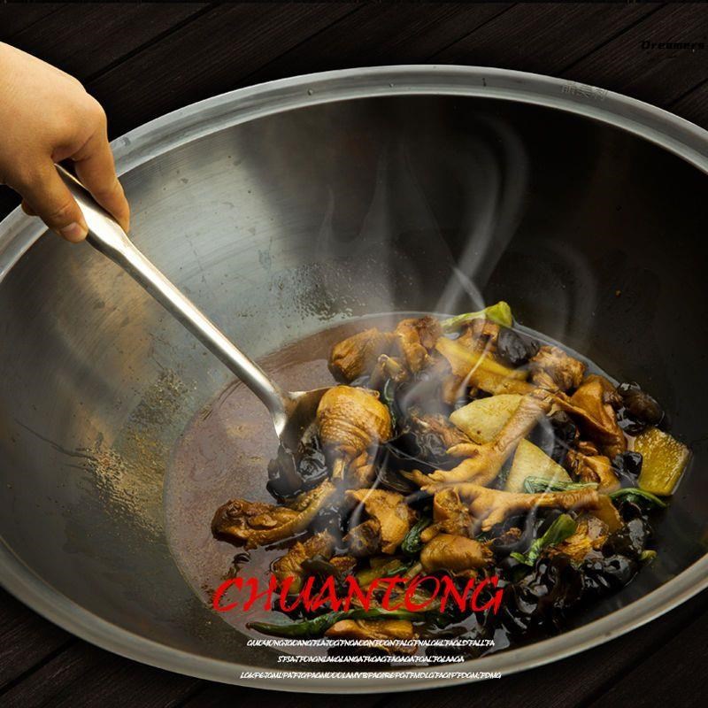 传统农村土灶锅老m式柴火灶熟铁锅灶台炉灶加厚户外大铁锅家用