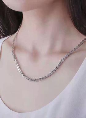 爆款银佳银饰足银990凤尾锁骨链套链时尚潮流精品