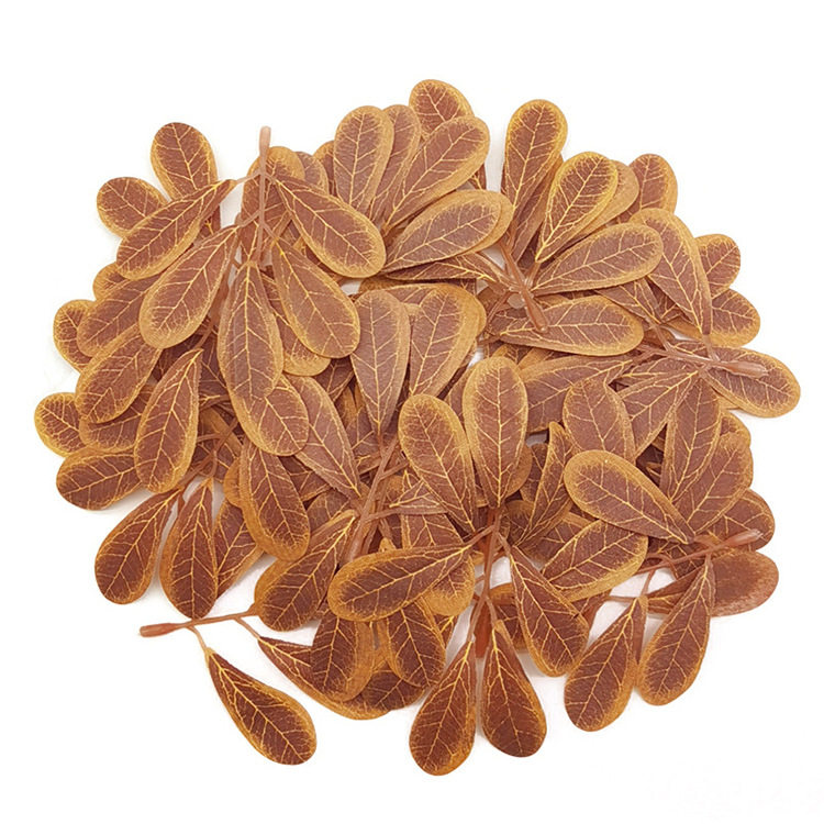 产地货源 DIY材料 单片冬枣叶 场景布置仿真花插花配件材