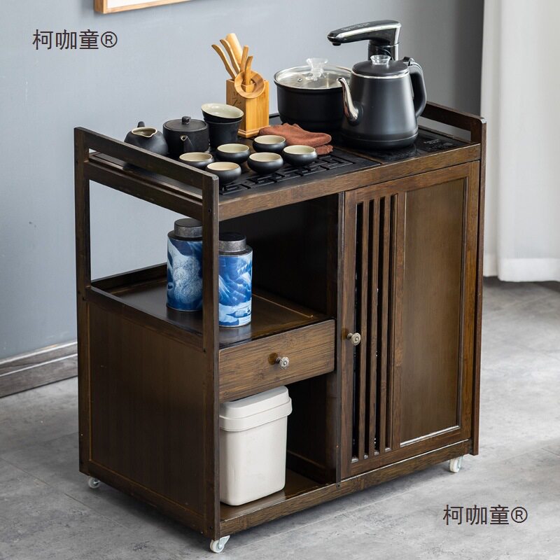 一体茶车实木茶几移动太保茶具套装茶桌家用小茶台麦全自动烧水壶