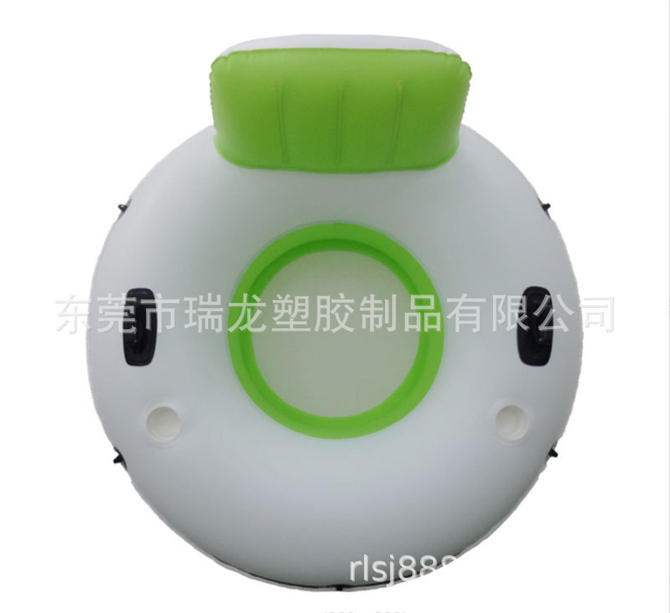 工厂充气带网吊床可折叠双用靠背浮排 水上游乐躺椅浮床沙发跨境