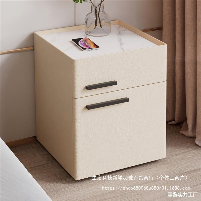 指纹锁现代智能多功能厂家密码床头柜隐藏式小户型无线充电保险柜