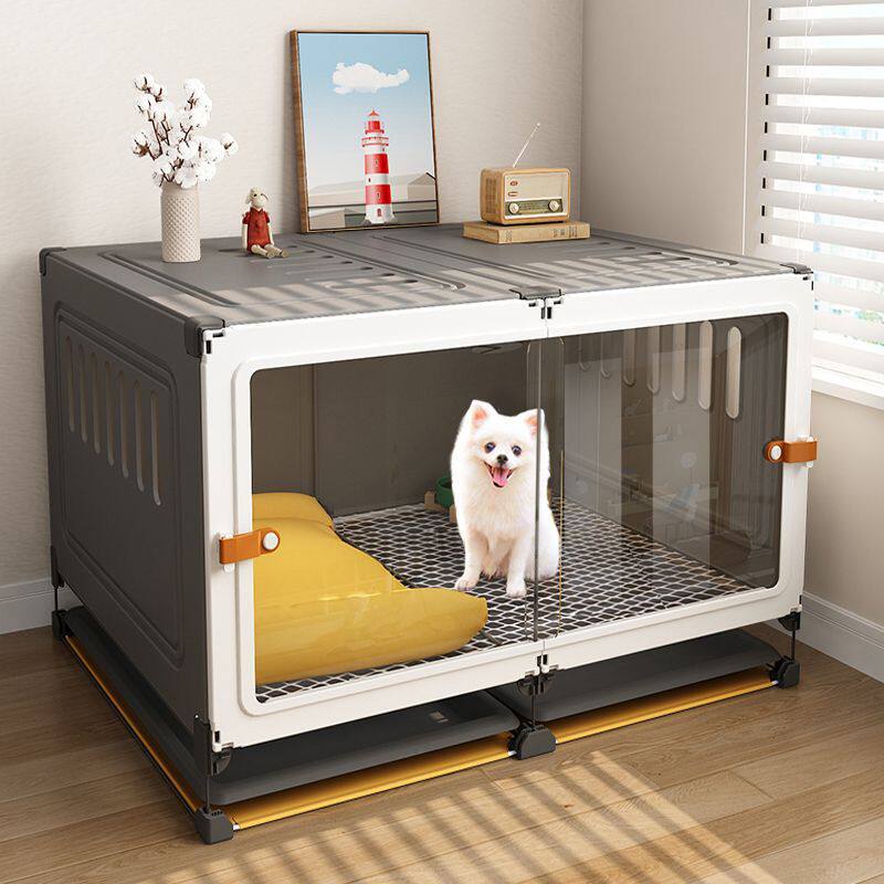 狗笼子小型犬家用室内狗窝厕所一体狗狗围栏中型犬泰迪比熊狗笼