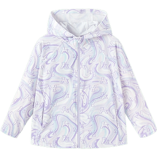 森马儿童外套2024年新款时尚凉感抗UV连帽上衣夏季男童女童防晒服