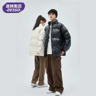 DESSO新款pu皮棉服男冬季爆款加厚棉袄