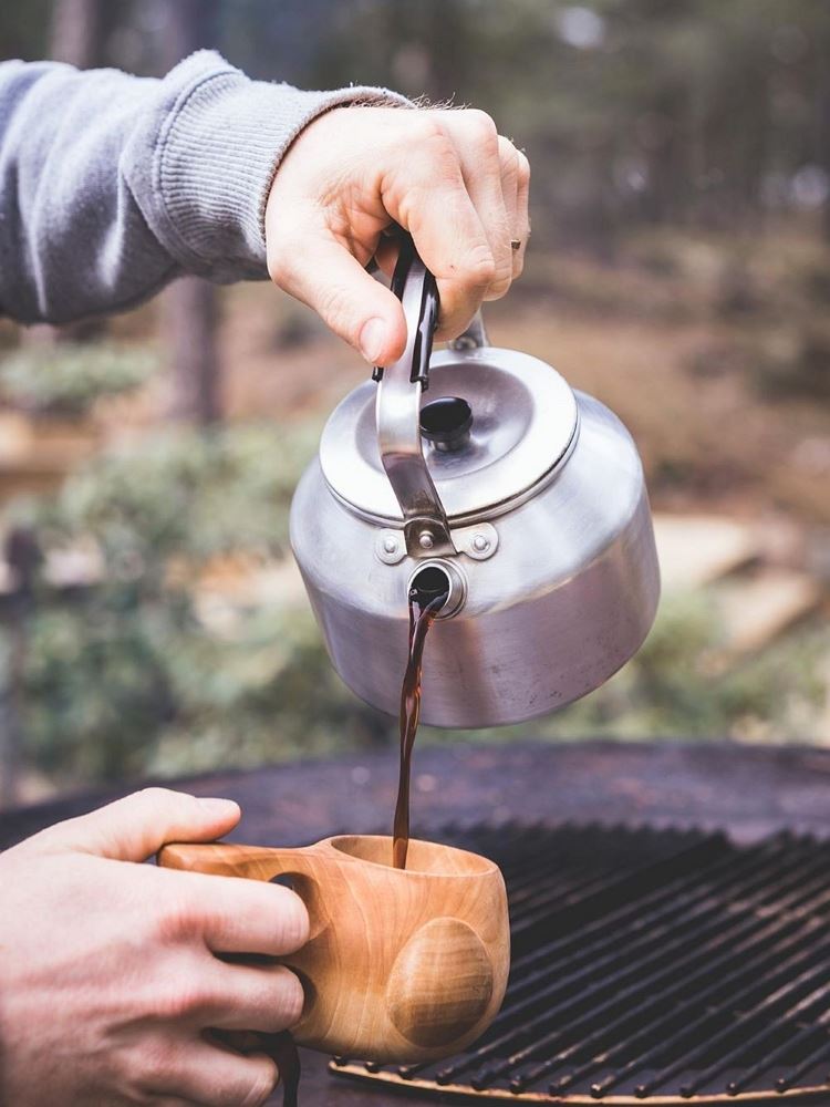瑞典Trangia经典户外烧水壶便携野营露营地咖啡壶煮茶壶嘴铝制