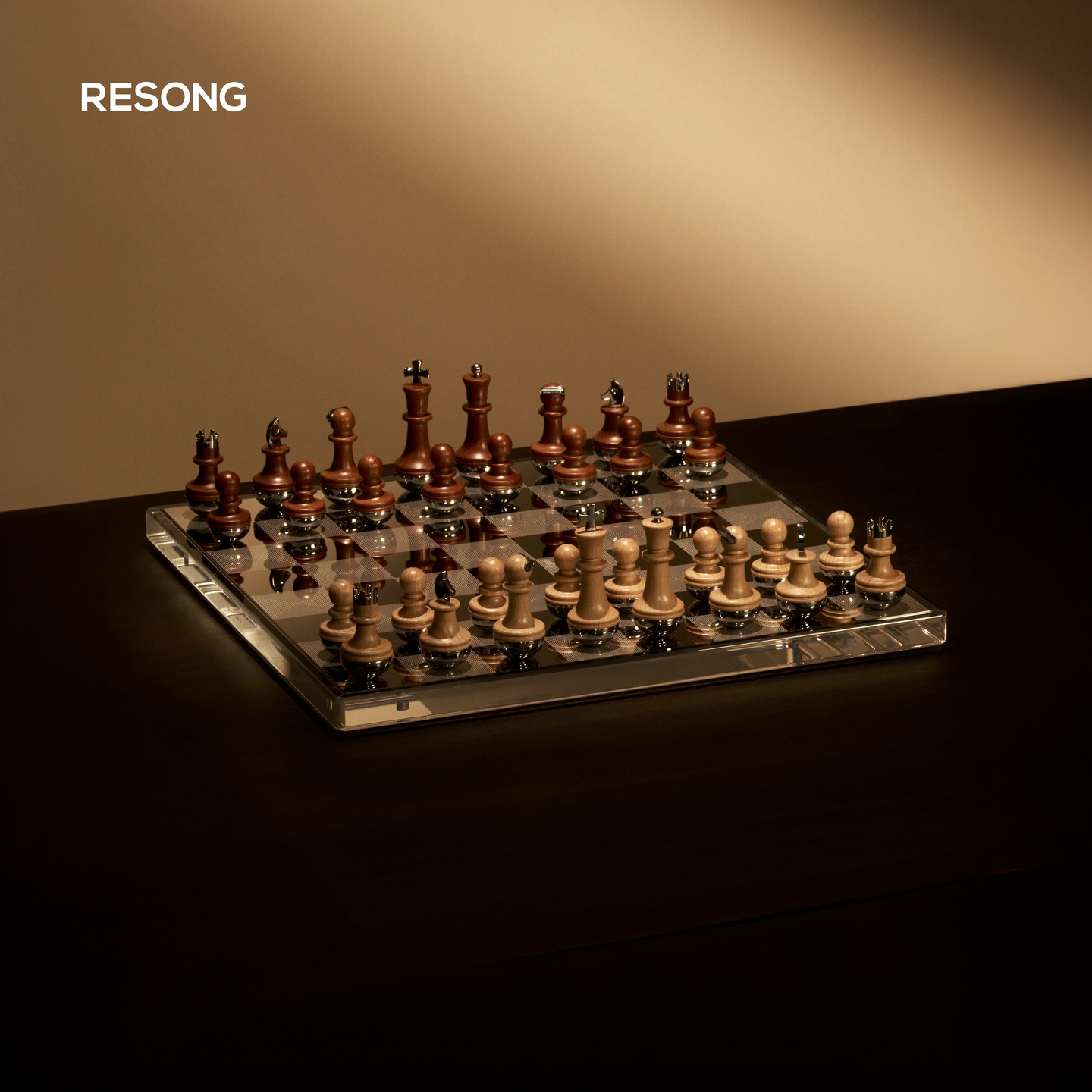 RESONG日诵 托利国际象棋 软装饰品金属摆件豪宅桌面客厅益智礼品