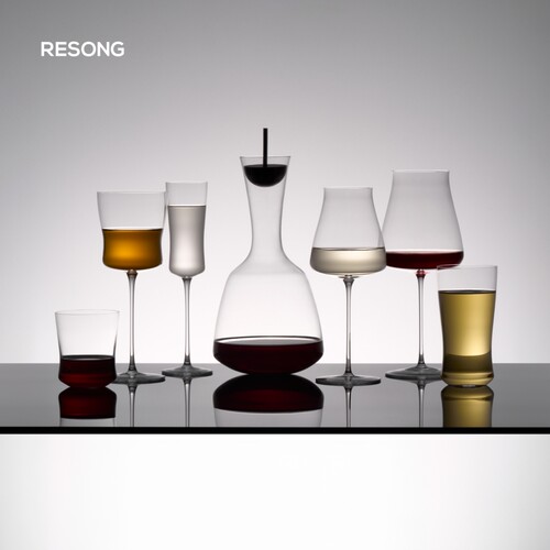 RESONG日诵家居 1833系列手工水晶玻璃酒杯 香槟杯红酒杯水杯套装