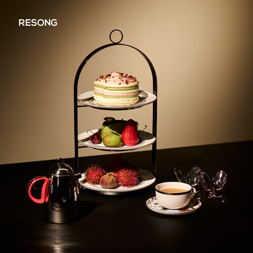 RESONG日诵家居 尔雅三层点心架 下午茶三层架果盘食物蛋糕架水果