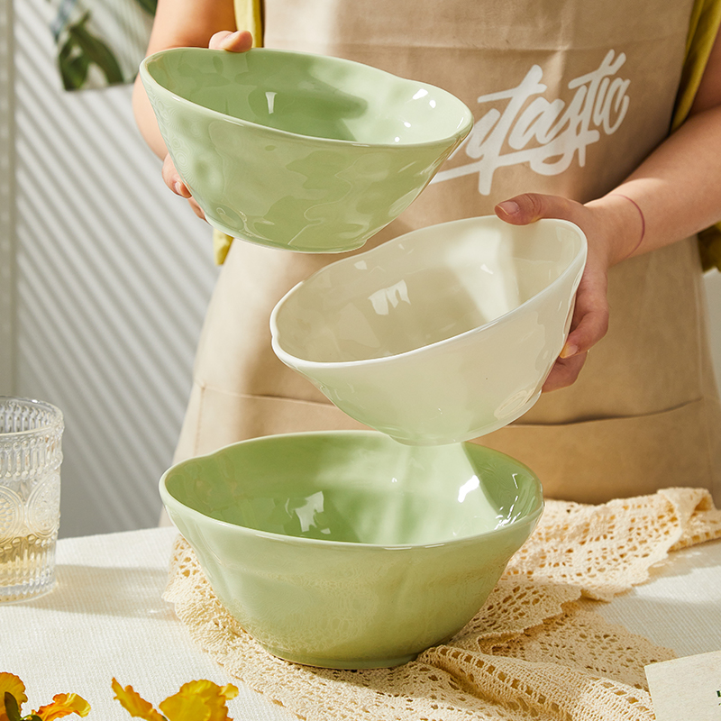 奶油风陶瓷拉面碗家用2025新款泡面碗吃面碗大碗汤碗高颜值面条碗