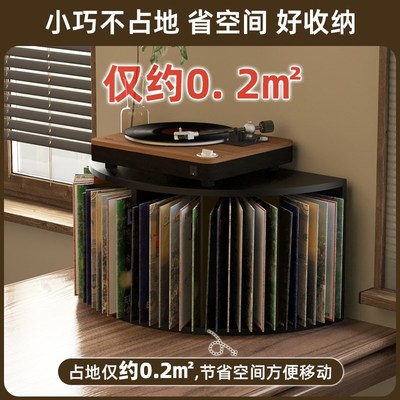 黑胶唱片展示架i大尺寸半圆CD唱片收纳架多格LP桌面陈列支架放置