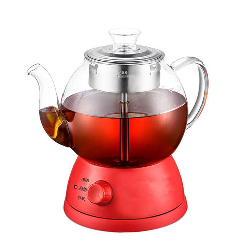 批电热水壶红色自动普洱黑茶x煮茶器玻璃电茶炉蒸汽泡茶养生壶