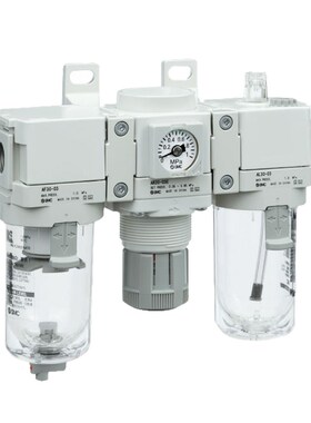 SMC 气源处理器AC40-02/04E/G/M J三联件 气源三联体 气动三联件